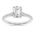 Yarrow Zaria 14K White Gold Emerald Ring