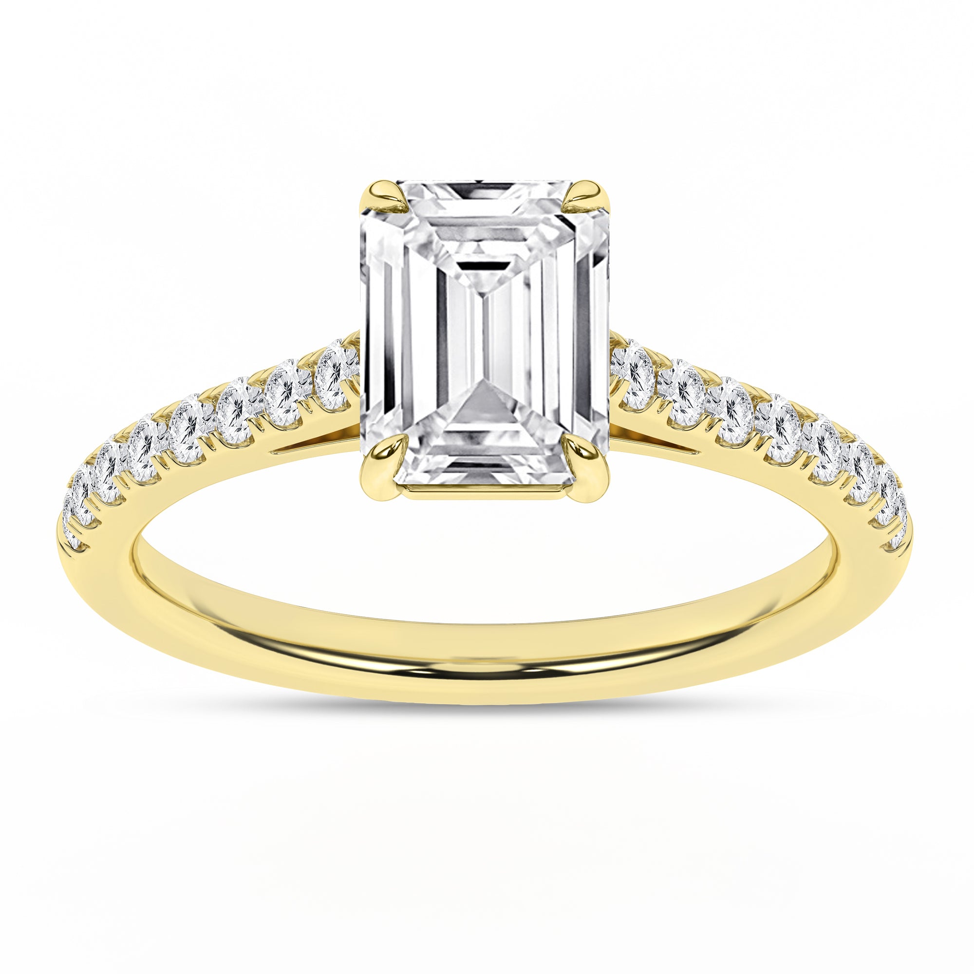 Aurora Celestia 14K Yellow Gold Emerald Ring