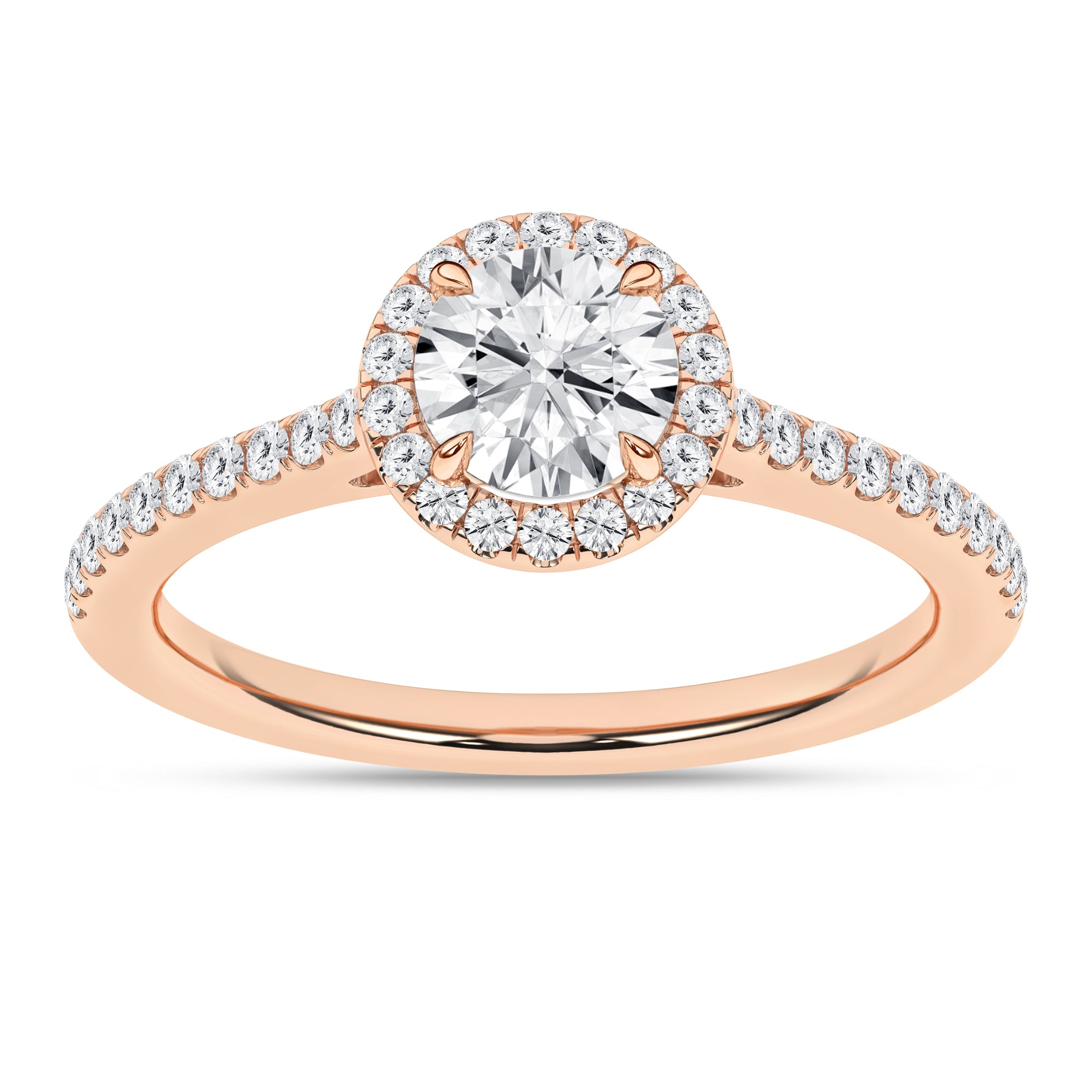 Halo Engagement Ring (Round)