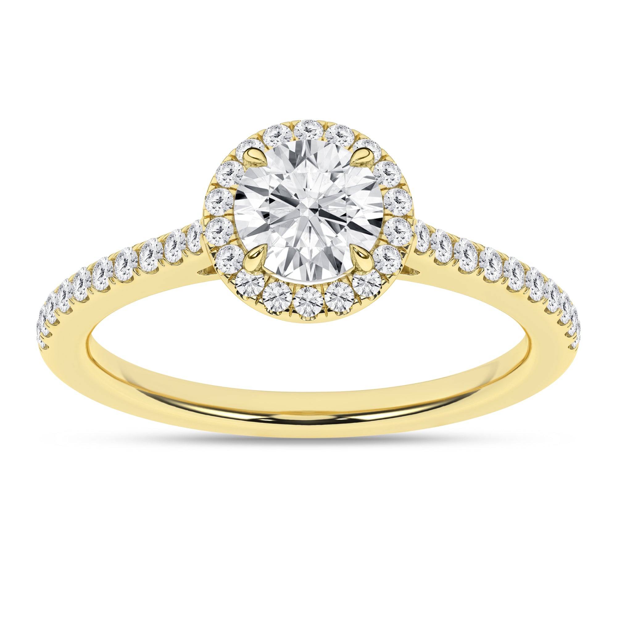 Halo Engagement Ring (Round)