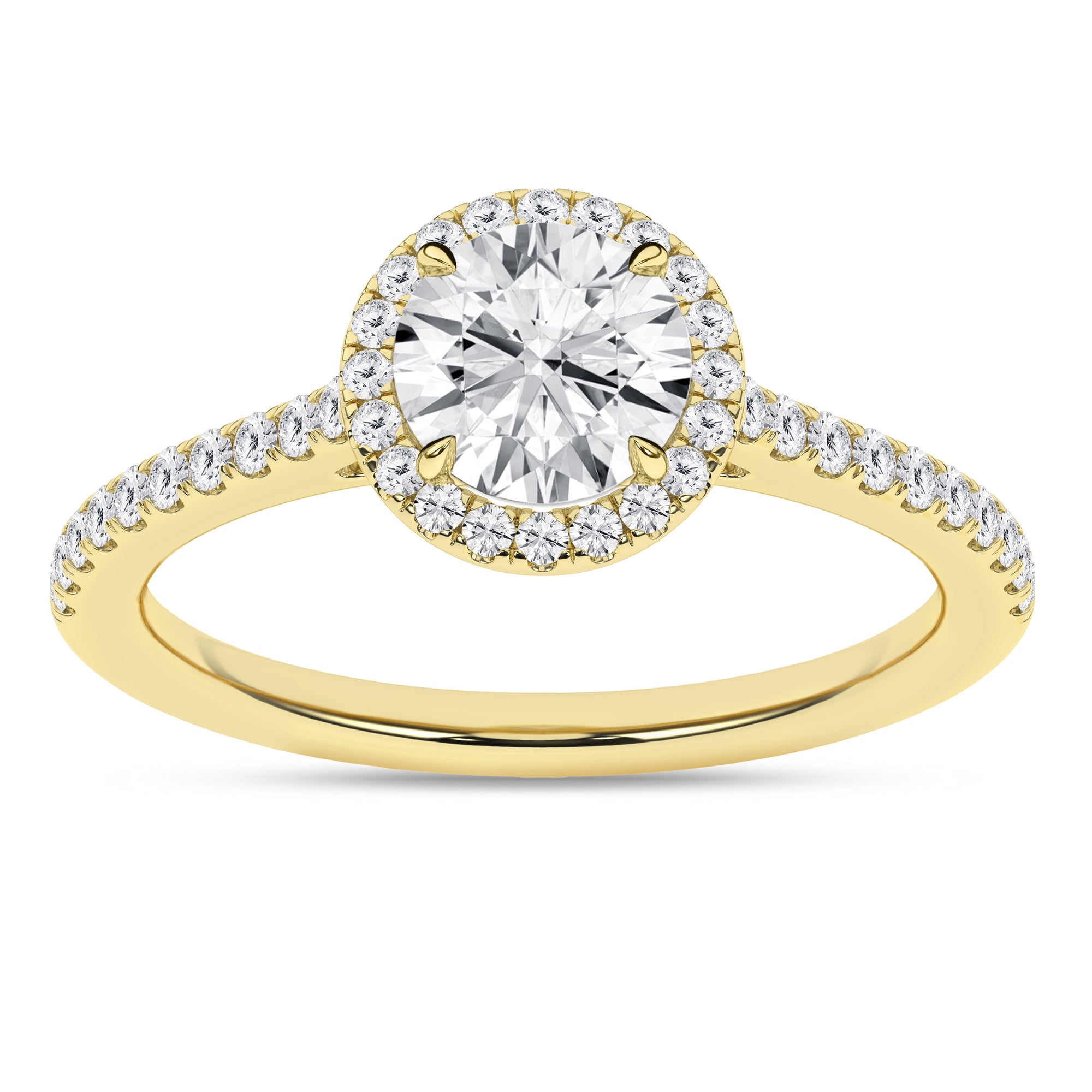 Halo Engagement Ring (Round)