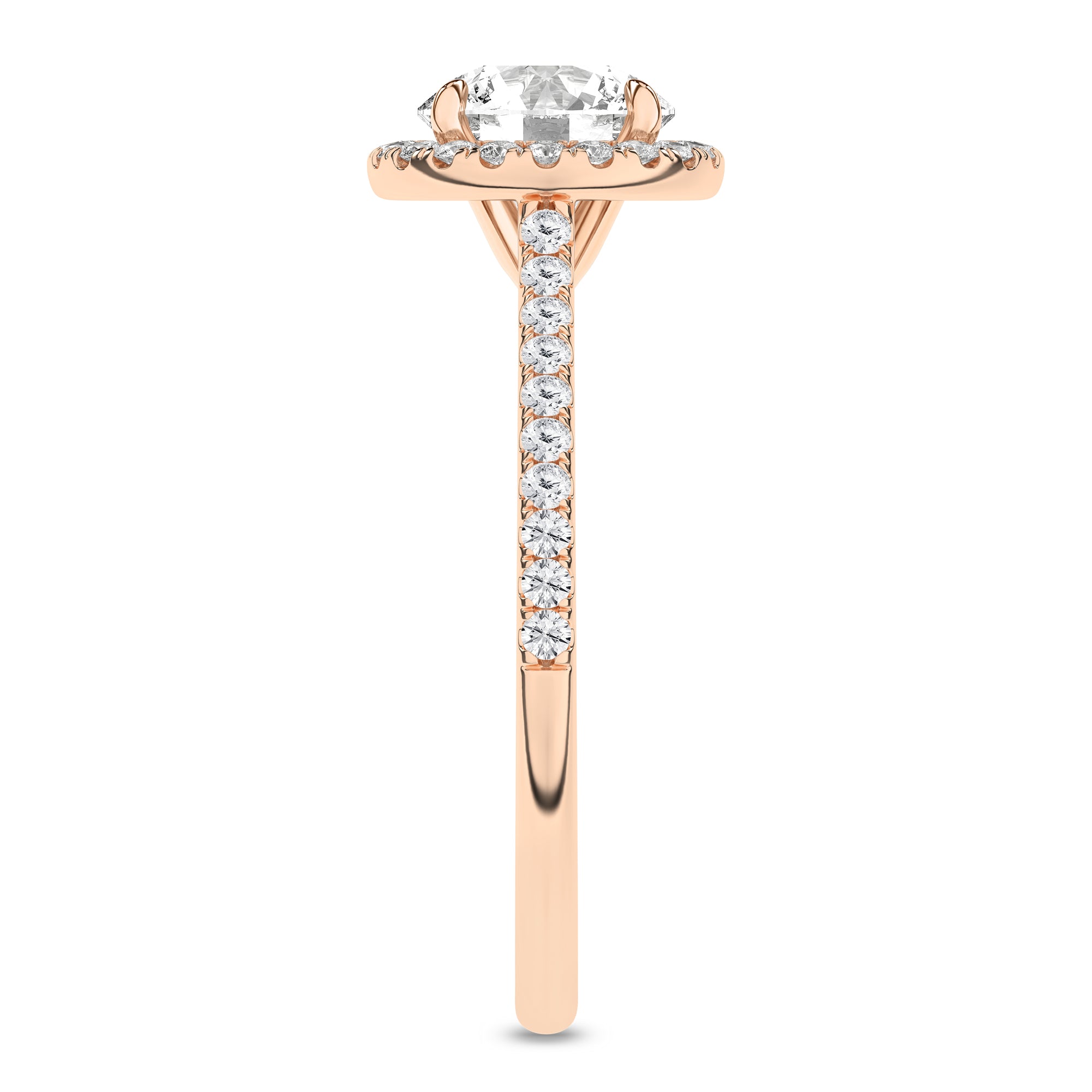 Halo Engagement Ring (Round)