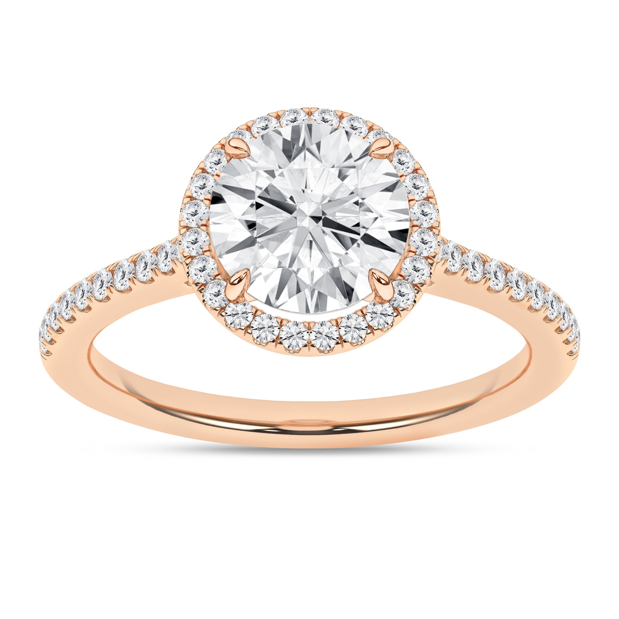 Halo Engagement Ring (Round)