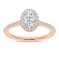 Halo Engagement Ring (Oval)