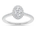 Halo Engagement Ring (Oval)