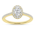 Halo Engagement Ring (Oval)