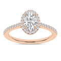 Halo Engagement Ring (Oval)