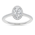 Halo Engagement Ring (Oval)