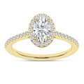 Halo Engagement Ring (Oval)