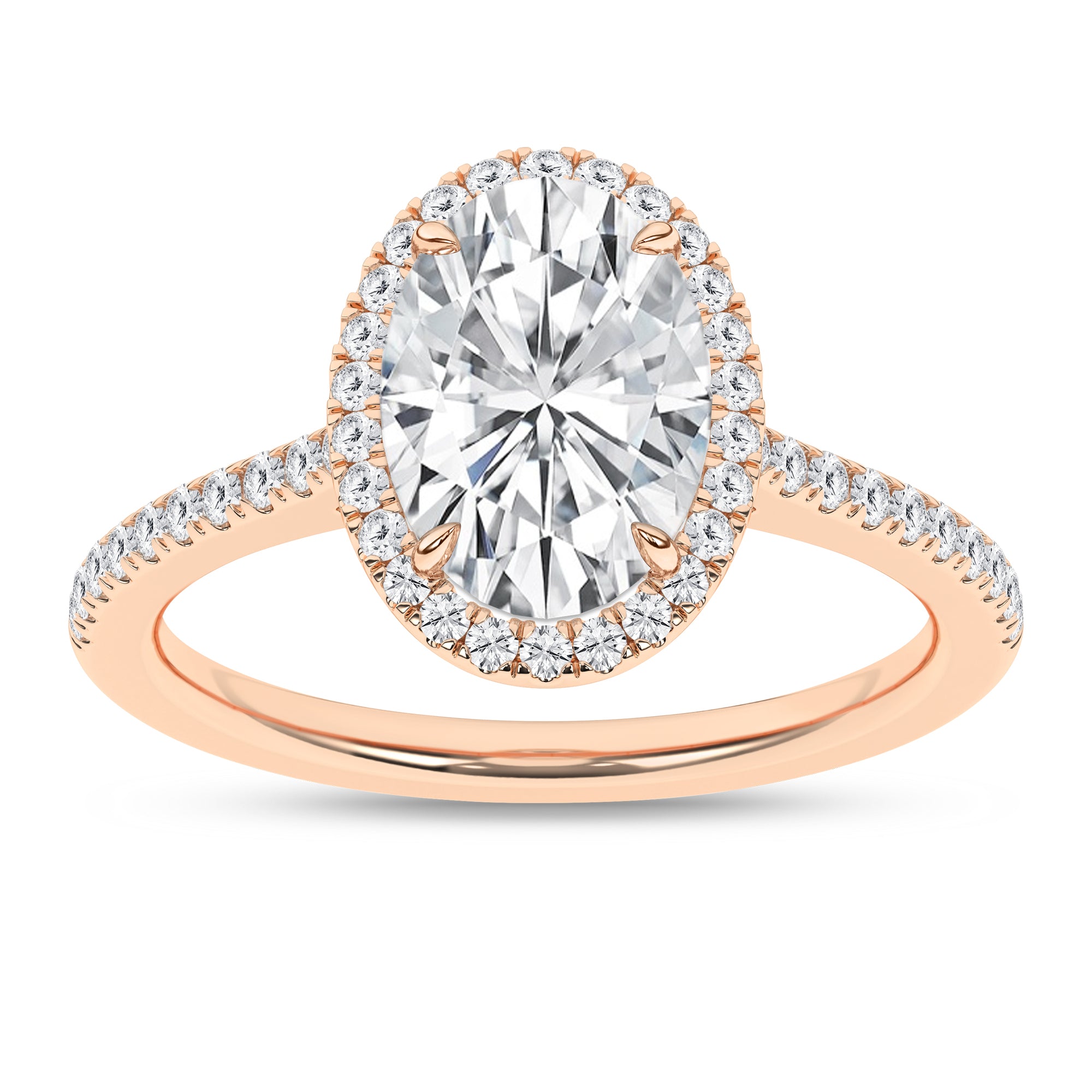 Halo Engagement Ring (Oval)