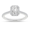 Halo Engagement Ring (Emerald)