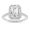 Halo Engagement Ring (Emerald)