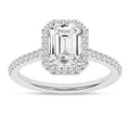 Halo Engagement Ring (Emerald)