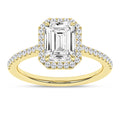 Halo Engagement Ring (Emerald)
