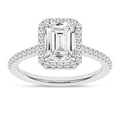 Halo Engagement Ring (Emerald)