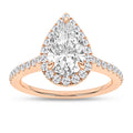 Halo Engagement Ring (Pear)