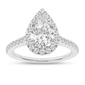 Halo Engagement Ring (Pear)