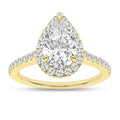 Halo Engagement Ring (Pear)