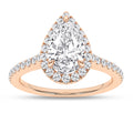 Halo Engagement Ring (Pear)