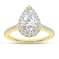 Halo Engagement Ring (Pear)