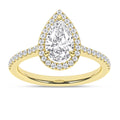 Halo Engagement Ring (Pear)