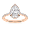 Halo Engagement Ring (Pear)