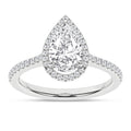 Halo Engagement Ring (Pear)