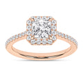 Halo Engagement Ring (Princess)