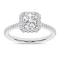 Halo Engagement Ring (Princess)