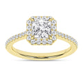 Halo Engagement Ring (Princess)