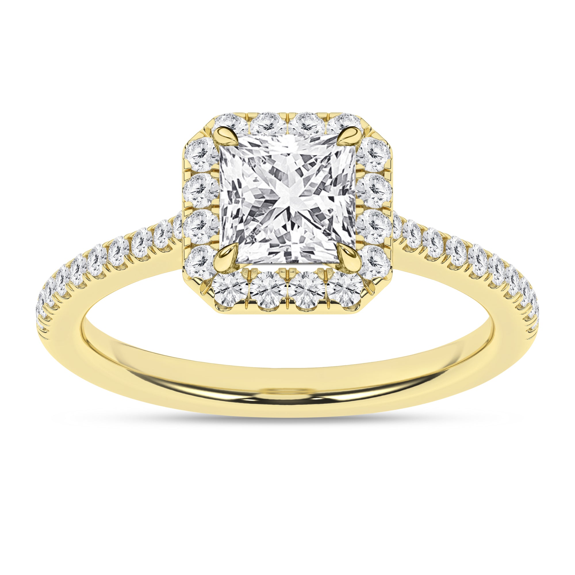 Halo Engagement Ring (Princess)