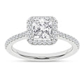 Halo Engagement Ring (Princess)