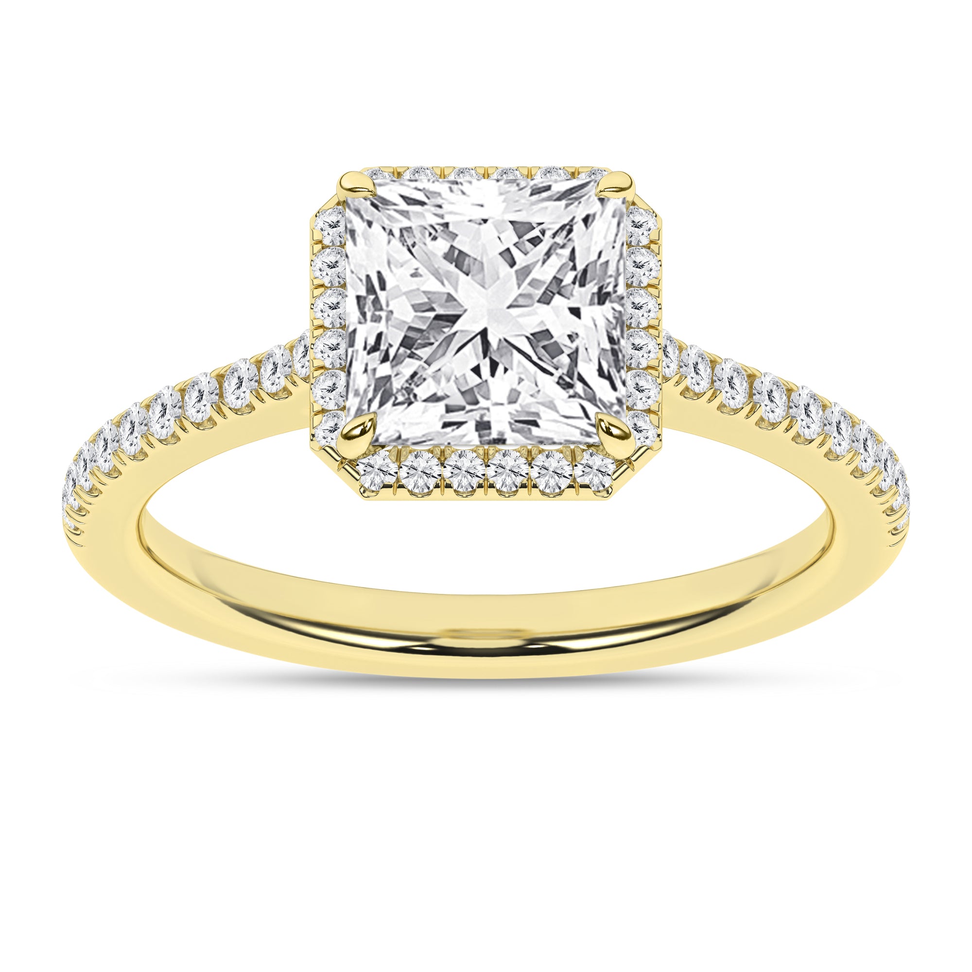 Halo Engagement Ring (Princess)