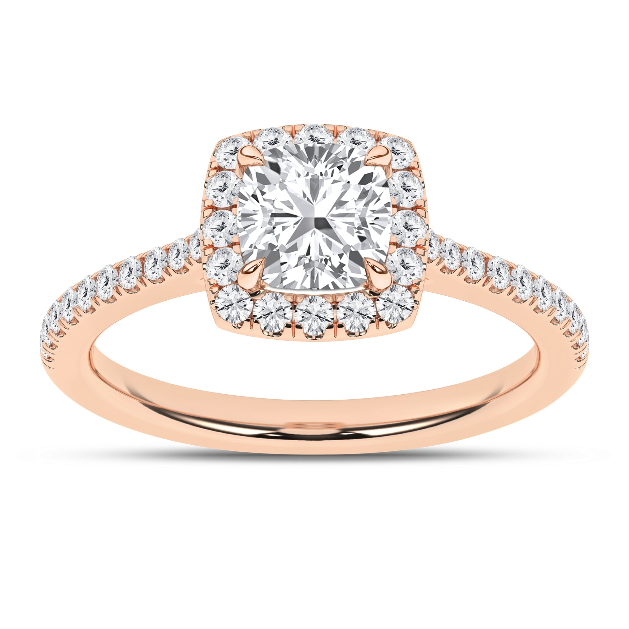 Halo Engagement Ring (Cushion)