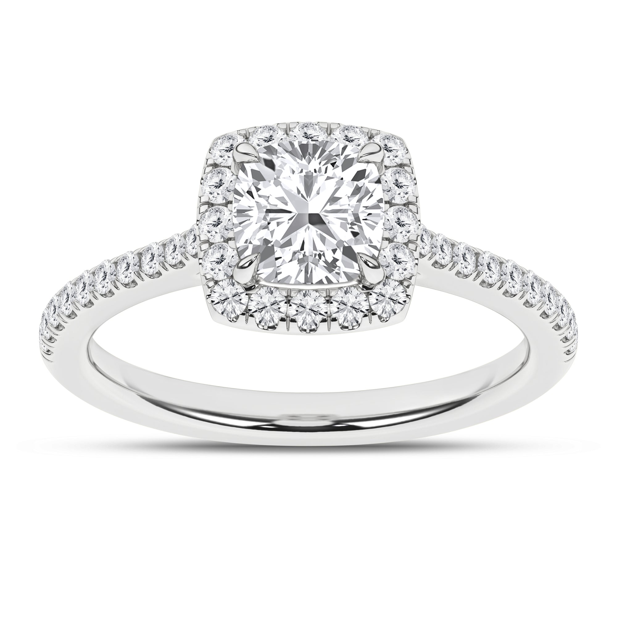 Halo Engagement Ring (Cushion)