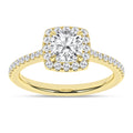 Halo Engagement Ring (Cushion)