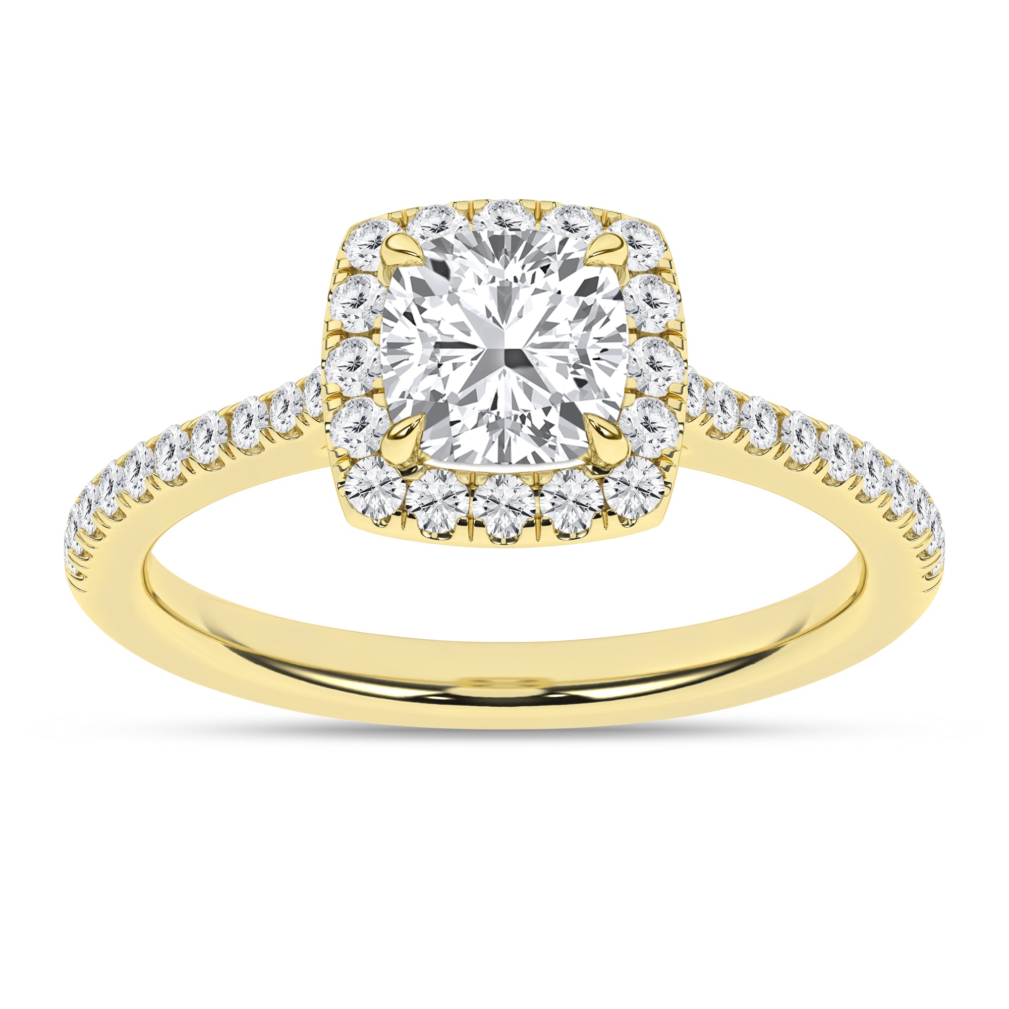 Halo Engagement Ring (Cushion)