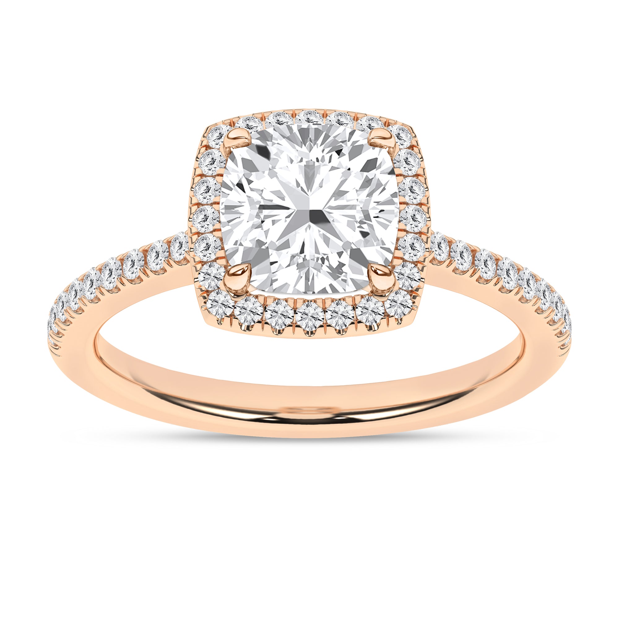 Halo Engagement Ring (Cushion)
