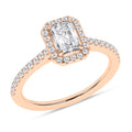 Halo Engagement Ring (Radiant)