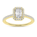 Halo Engagement Ring (Radiant)
