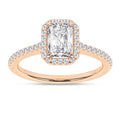 Halo Engagement Ring (Radiant)