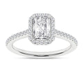 Halo Engagement Ring (Radiant)