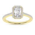 Halo Engagement Ring (Radiant)