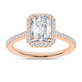 Halo Engagement Ring (Radiant)