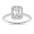 Halo Engagement Ring (Radiant)