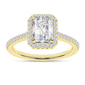 Halo Engagement Ring (Radiant)