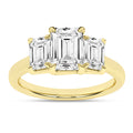 Cyra Iris 14K Yellow Gold Emerald Ring