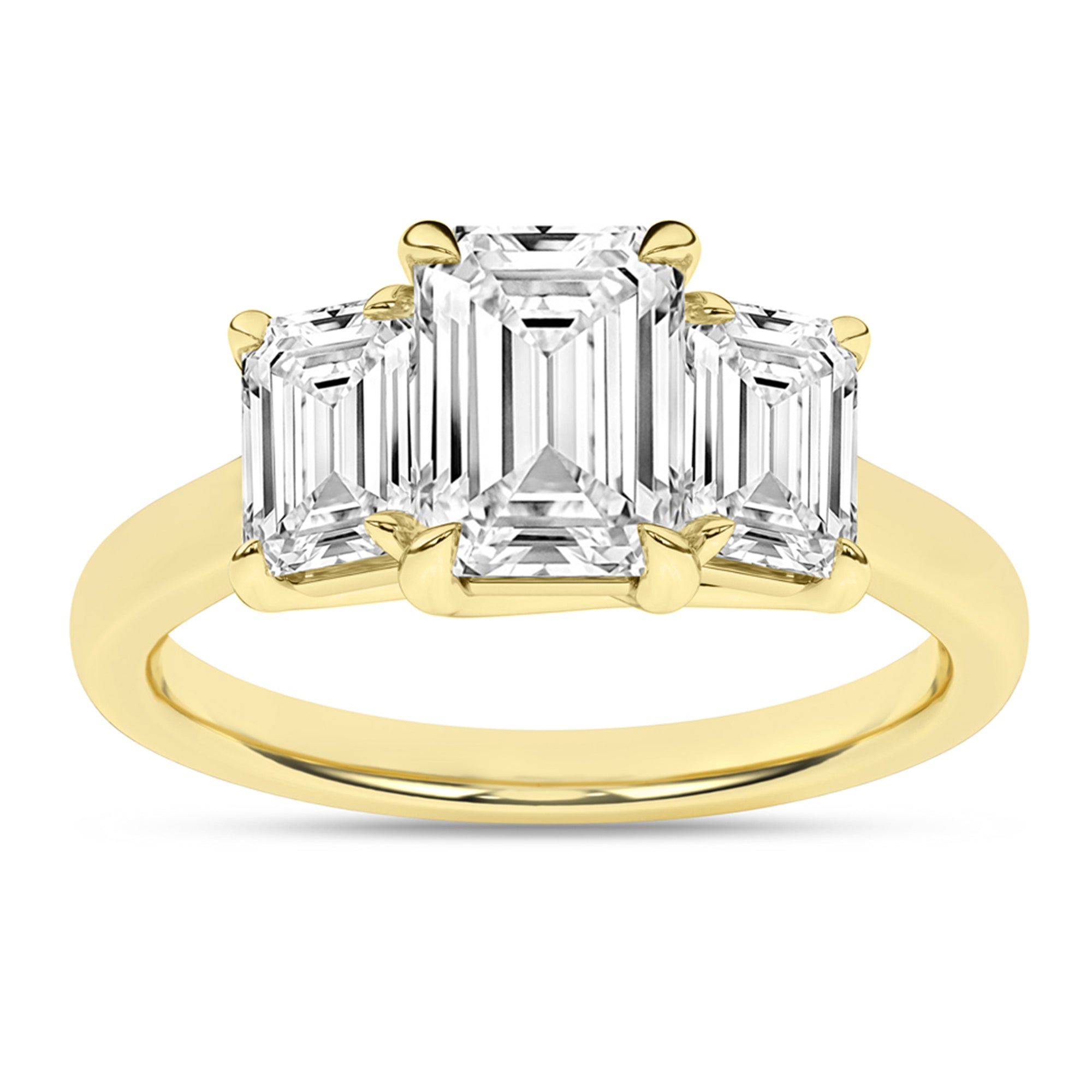 Cyra Iris 14K Yellow Gold Emerald Ring