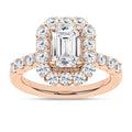 Elegant Halo Ring (Emerald)