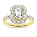 Elegant Halo Ring (Emerald)